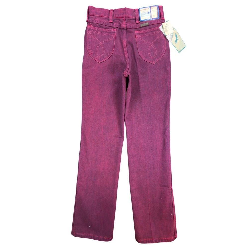 Maverick Vintage 80s Purple Jeans Girls 12 Reg USA Made NOS NWT 26.5x29